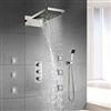 Lima Waterfall and Rainfall Shower Set with Thermostatic Mixer Valve