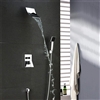 Annapolis Polished Chrome Wall Mount Waterfall Shower Set