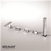 Bravat 5 hole bathtub shower faucet import from Swiss