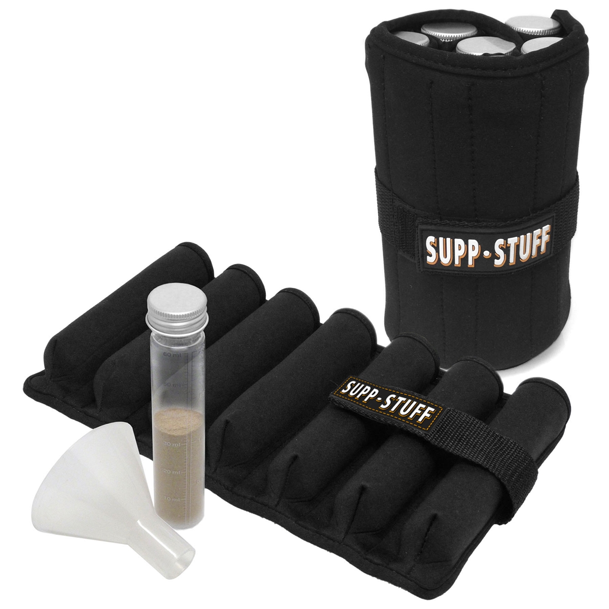 Supp Stuff Powder Supplement Organizer (Black)