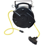 SafTLite™ by General Manufacturing 2201-4000 Mid Size Portable Power Supply Reel w/Quad Outlet, Circuit Breaker & 65' Cord