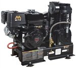 Mi-T-M ABS-13H-B Base-Mount Two Stage Gas Industrial Air Compressor w/Honda Engine