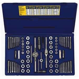 Irwin Hanson 76 pc. Combination SAE and Metric Tap and Die Set AHN-26376