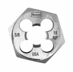 Irwin Hanson 5/8" - 18 NF, H.C.S. Hex Die 1-7/16" Across Flat - Bulk AHN-6854