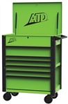 ATD Tools 70435 6-Drawer 35" Deluxe Tool Cart, Green - ATD-70435