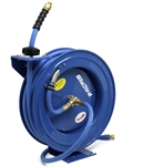 BluBird Industries BBRHD1250 1/2" x 50 Ft. Retractable Steel HD Air Hose Reel w/300 PSI Hose - BLBBBRHD1250