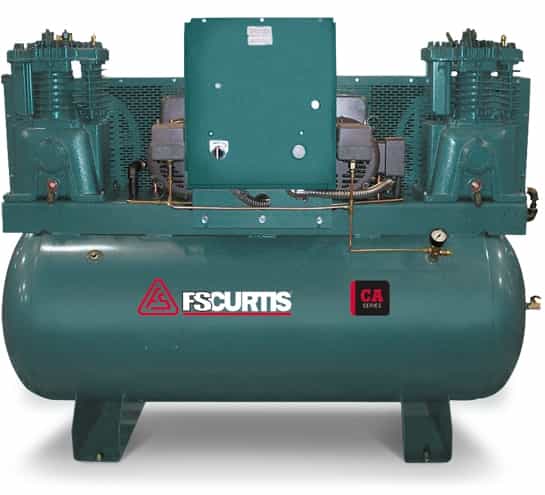 FS-Curtis CA7.5 120-Gallon Duplex 7.5(2)HP Utlra Pack Air Compressor