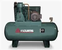 FS-Curtis CT10 120-Gallon Horizontal 10-HP Two-Stage Simplex Air Compressor w/Magnetic Starter (3/60/200-208V - FCT10C75H1S-A9L1XX, 3/60/230V - FCT10C75H1S-A3L1XX, 3/60/460V - FCT10C75H1S-A4L1XX)