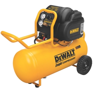 DeWalt D55167 1.6 HP 15 Gallon Oil-Free Wheeled Workshop Air Compressor - DWT-D55167