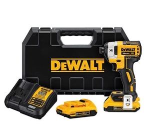 DeWalt DCF887D2 20V MAX* XR 1/4" 3-Speed Impact Driver Kit (2.0Ah) - DWT-DCF887D2