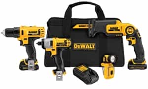 Dewalt DCK413S2 12V MAX Li-Ion 4-Tool Combo Kit - DWTDCK413S2