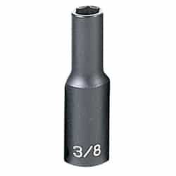 Grey Pneumatic 3/8" Drive 3/8" Deep Fractional Impact Socket GRE1012D