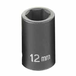 Grey Pneumatic 3/8" Drive 12mm Standard Metric Impact Socket GRE1012M