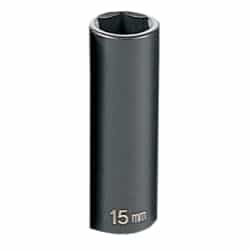 Grey Pneumatic 3/8" Drive 15mm Deep Metric Impact Socket GRE1015MD