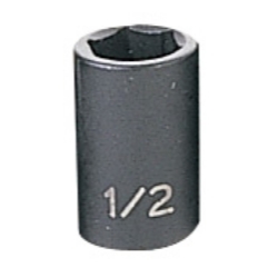 Grey Pneumatic 3/8" Drive 1/2" Fractional Standard Impact Socket GRE1016R