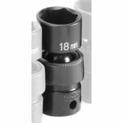 Grey Pneumatic 3/8" Drive 18mm Metric Universal Impact Socket GRE1018UM