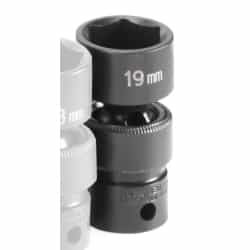 Grey Pneumatic 3/8" Drive 19mm Metric Universal Impact Socket GRE1019UM