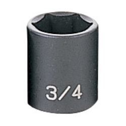 Grey Pneumatic 3/8" Drive 3/4" Fractional Standard Impact Socket GRE1024R