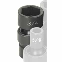 Grey Pneumatic 3/8" Drive 3/4" Fractional Universal Impact Socket GRE1024U