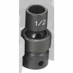 Grey Pneumatic 3/8" Drive 1/2" 12 Point Standard Fractional Universal Impact Socket GRE1116U