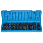 Grey Pneumatic 12 Piece 3/8" Drive Deep Fractional Universal Impact Socket Set GRE1212UD