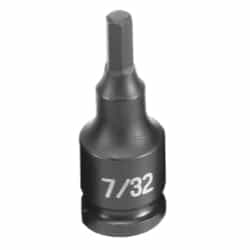 Grey Pneumatic 3/8" Drive 7/32" Fractional Hex Driver Impact Socket GRE1907F