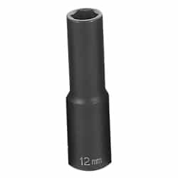 Grey Pneumatic 1/2" Drive 12mm Metric Deep Impact Socket GRE2012MD