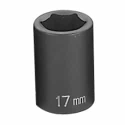 Grey Pneumatic 1/2" Drive 17mm Standard Metric Impact Socket GRE2017M