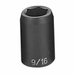 Grey Pneumatic 1/2" Drive 9/16" Standard Fractional Impact Socket GRE2018R