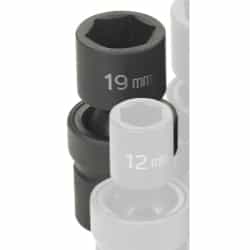 Grey Pneumatic 1/2" Drive 19mm Metric Universal Impact Socket GRE2019UM