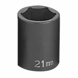 Grey Pneumatic 1/2" Drive 21mm Standard Metric Impact Socket GRE2021M