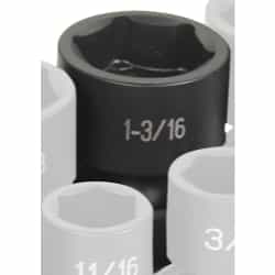 Grey Pneumatic 1/2" Drive 1-3/16" Fractional Universal Impact Socket GRE2038U