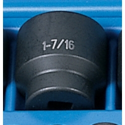 Grey Pneumatic 1/2" Drive 1-7/16" Standard Fractional Impact Socket GRE2046R