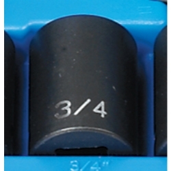 Grey Pneumatic 1/2" Drive 3/4" 12 Point Fractional Impact Socket GRE2124R