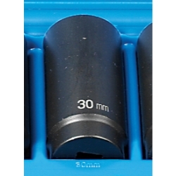 Grey Pneumatic 1/2" Drive 30mm 12 Point Deep Metric Impact Socket GRE2130MD