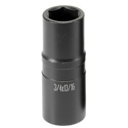 Grey Pneumatic 1/2" Drive 3/4" x 13/16" Thin Wall "Flip" Socket GRE2346D