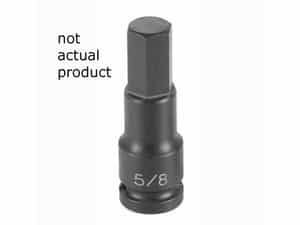 Grey Pneumatic 1/2" Drive 11mm Metric Hex Driver Impact Socket GRE2911M