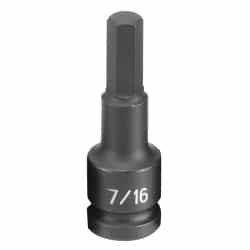 Grey Pneumatic 1/2" Drive 7/16" Fractional Hex Driver Impact Socket GRE2914F