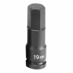 Grey Pneumatic 1/2" Drive 19mm Metric Hex Driver Impact Socket GRE2919M