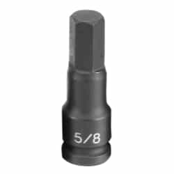 Grey Pneumatic 1/2" Drive 5/8" Fractional Hex Driver Impact Socket GRE2920F