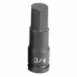 Grey Pneumatic 1/2" Drive 3/4" Fractional Hex Driver Impact Socket GRE2924F