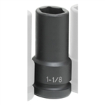 Grey Pneumatic 1" Drive 1-1/8" Extra Deep Thin Wall Impact Socket GRE4036DT