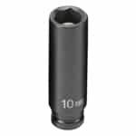 Grey Pneumatic 1/4" Drive 10mm Deep Metric Magnetic Impact Socket GRE910MDG