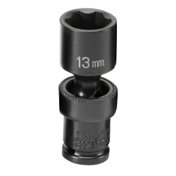 Grey Pneumatic 1/4" Drive 13mm Standard Metric Impact Socket GRE913UMS