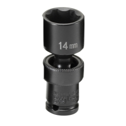 Grey Pneumatic 1/4" Drive 14mm Standard Metric Impact Socket GRE914UMS