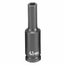 Grey Pneumatic 1/4" Drive 4.5mm 6 Point Metric Deep Impact Socket GRE945MDS