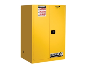 Justrite 894500 Sure-Grip® EX Flammable Safety Cabinet, Cap. 45 Gallons w/Manual Closing Doors - JUS-894500