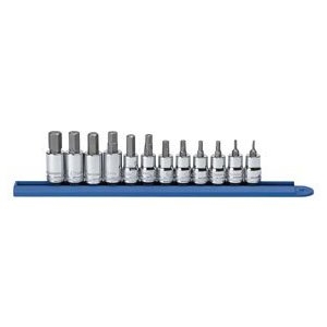 KD Tools 3/8" Drive 12 Piece Metric Hex Bit Socket Set KDT80580