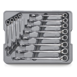 KD Tools 12 Piece X-Beam Reversible Metric Combination Ratcheting Wrench Set KDT85388