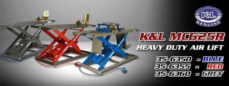 K&L MC625R Motorrad Hebebühne blau & grau für >750 kg im